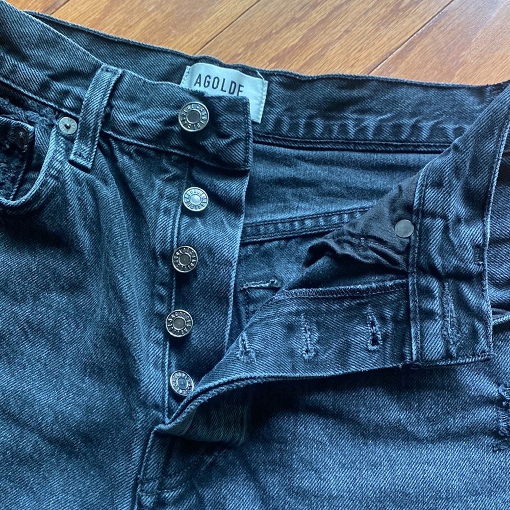 Agolde Riley Short in Vortex - Picture 3 of 5